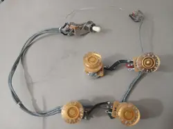 NR! COMPLETE VINTAGE GIBSON ES 335(?) WIRING HARNESS W/ JACK, SELECTOR, KNOBS.