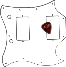PICKGUARD PICK GUARD SCRATCHPLATE FOR GIBSON SG STANDARD GUITAR CLEAR FREE SHIP