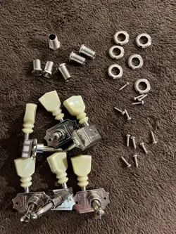 SCHALLER TUNER SET DOUBLE RING - NICKEL KLUSON STYLE GIBSON