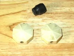 EPIPHONE 1951 WHITE CAROUSEL GUITAR CONTROL KNOBS & SWITCH TIP