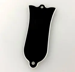 FOR 1 PCS GIBSON LES PAUL BLANK TRUSS ROD COVER PLATE , 2PLY BLACK