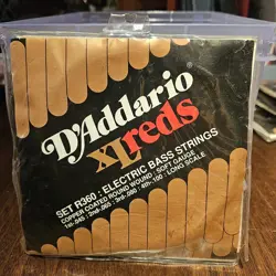 D'ADDARIO XL REDS R360 VINTAGE BASS STRINGS VTG FENDER GIBSON RICKENBACKER 1990S
