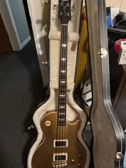 2013 GIBSON LES PAUL STANDARD BASS GOLDTOP -  - ORIGINAL CASE