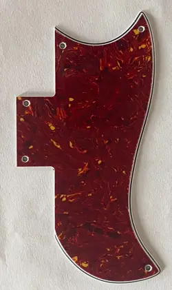 GUITAR PARTS GUITAR PICKGUARD FOR GIBSON SG '61 REISSUE STYLE,4-PLY RED TORTOISE