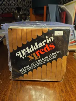 D'ADDARIO XL REDS R370 VINTAGE BASS STRINGS VTG FENDER GIBSON RICKENBACKER 1990S