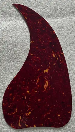 SELF ADHENSIVE PICKGUARD FOR GIBSON J45 STYLE ACOUSTIC GUITRAR RED TORTOIS