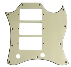 PICKGUARD FOR GIBSON SG STANDARD 3 PICKUP STYLE GUITAR 3-PLY PARCHMENT