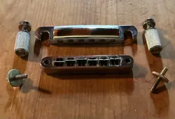 GIBSON NASHVILLE TUNE O MATIC BRIDGE WITH TAILPIECE (LP SG FLYING V) CHROME