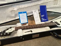GIBSON FLYING V ELECTRIC GUITAR BLACK W/CASE W/STRAP MADE IN USA