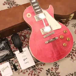GIBSON LES PAUL STANDARD 50S FIGURED TOP TRANSLUCENT FUCHSIA S/N #GGE1M