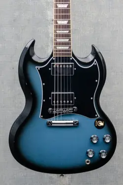USED GIBSON SG STANDARD CUSTOM COLOR PELHAM BLUE BURST