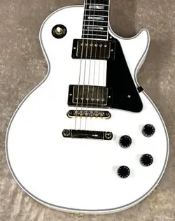 GIBSON CUSTOM SHOP LES PAUL CUSTOM W/EBONY GLOSS ALPINE WHITE #CS402802 #GGBH8