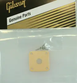GIBSON CREAM JACK PLATE W/SCREWS / GENUINE