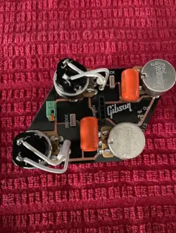 GIBSON LES PAUL POT CONTROL BOARD SPLIT COIL QUICK CONNECT