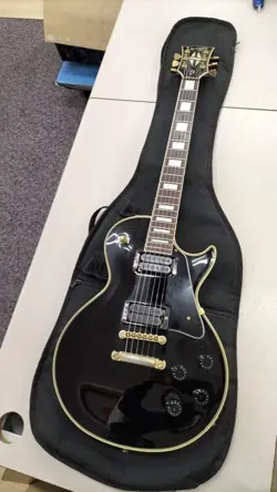 ORVILLE BY GIBSON ELECTRIC GUITAR LPC LES PAUL CUSTOM BLACK W/GIG BAG JAPAN USED