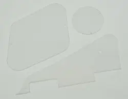 TRANSPARENT LP PICKGUARD CONTROL PLATE SWITCH CAVITY COVERS FOR GIBSON LP