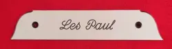 GIBSON SG GUITAR TENON COVER PLATE - LES PAUL - 2 PLY WHITE/BLACK