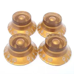 TRUE CUSTOM SHOP® EMBOSSED GOLD TOP HAT KNOBS SET FOR GIBSON LES PAUL SG