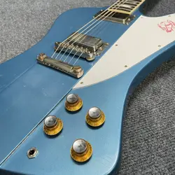 GIBSON CUSTOM SHOP MURPHY LAB 1963 FIREBIRD V STOPBAR HEAVY AGED PELHAM BLUE SAF