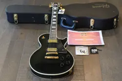 2006 GIBSON LES PAUL CUSTOM ELECTRIC GUITAR BLACK EBONY + COA OHSC
