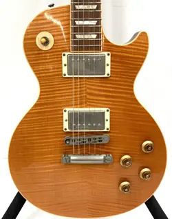 GIBSON LES PAUL STANDARD PLUS TOP TRANS AMBER ELECTRIC GUITAR F/S FROM JAPAN