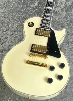 GIBSON CUSTOM SHOP LES PAUL CUSTOM EBONY GLOSS ~ALPINE WHITE~ 2022' #GG2BE