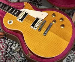 GIBSON LES PAUL CLASSIC PLUS AMBER 1991 ELECTRIC GUTIAR [AUTH]