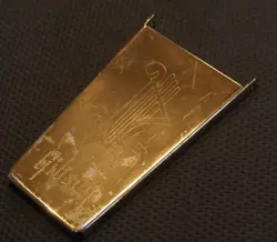 VINTAGE 1960'S GIBSON MAESTRO LYRE VIBROLA COVER GOLD