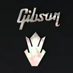 2.0 MM THICKNESS GIBSON CROWN GUITAR LOGO INLAY MOTHER OF PEAL