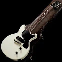 GIBSON CUSTOM SHOP 1958 LES PAUL JUNIOR DOUBLE CUTAWAY VOS POLARIS WHITE 2023