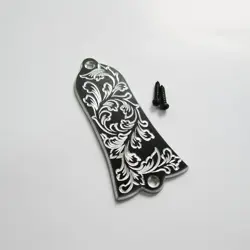 HAND ENGRAVED CLASSICAL LEAF ALUMINUM TRUSS ROD COVER FITS MOST GIBSON GUITARS