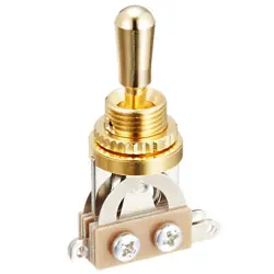 GOLD STRAIGHT SHORT 3-WAY TOGGLE SWITCH FOR GIBSON EPIPHONE LES PAUL - MIJ JAPAN