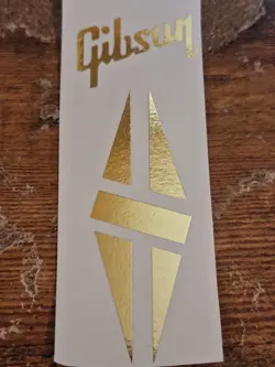 GIBSON DIAMOND HEADSTOCK DECAL ULTRA-HI-RES SOLID GOLD NEW REPRODUCTION