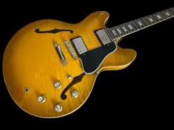 2024 GIBSON CUSTOM SHOP LTD ED. 1964 ES-335 FIGURED REISSUE, GLOSS GREEN LEMON