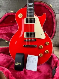 GIBSON LES PAUL STANDARD 60S PLAIN TOP, CARDINAL RED FINISH 2023