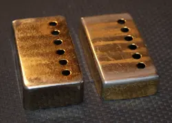 VINTAGE 1960/1970'S  GIBSON PICKUP COVERS - GOLD