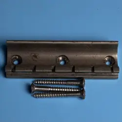 1940S-1950S GIBSON LAP STEEL BRIDGE TAILPIECE VINTAGE NICKEL W/ SCREWS! P234