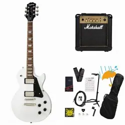 EPIPHONE INSPIRED BY GIBSON LES PAUL STUDIO ALPINE WHITE MARSHALL MG10 AMPLIFIER