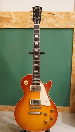 GIBSON CUSTOM SHOP HISTORIC COLLECTION 1958 LES PAUL FIGURED TOP REISSUE 2002