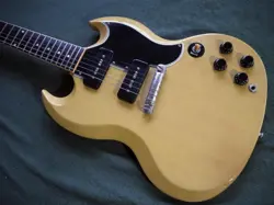 GIBSON CUSTOM SHOP HISSCOLE SG SPECIAL VOS TV YELLOW FROM JAPAN