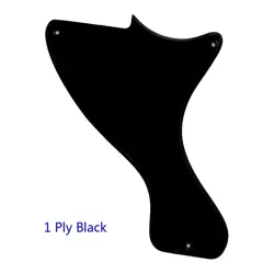 FOR US  GIBSON JR LP LES PAUL JUNIOR GUITAR PICKGUARD SCRATCH PLATE 1PLY BLACK