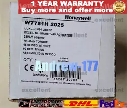 HONEYWELL SMART VAV ACTUATOR W7751H 2025 W7751H2025 NEW FAST DELIVERY