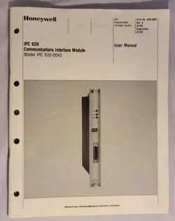 HONEYWELL IPC 620-0042 COMMUNICATIONS INTERFACE MODULE MANUAL REV. A SEPT 1986