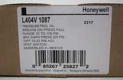 1PCS NEW HONEYWELL PRESSURETROL CONTROLLER L404V1087