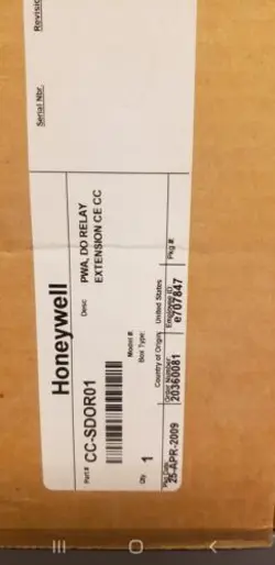 HONEYWELL CC-SDOR01 DIGITAL OUTPUT RELAY