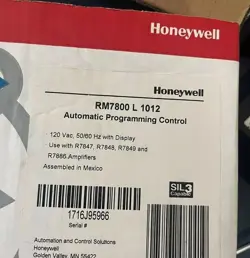 UPS SHIPPING HONEYWELL RM7800L1012 AUTOMATIC PROGRAMMING CONTROLLER