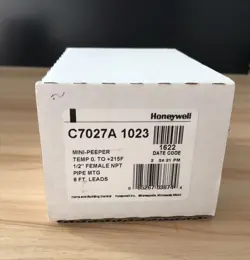 NEW 1PC HONEYWELL C7027A1023 FLAME DETECTOR SENSOR IN BOX EXPEDITED SHIPPING