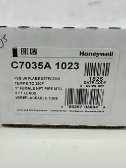 HONEYWELL  C7035A 1023  FSG UV FLAME DETECTOR SENSOR C7035A1023