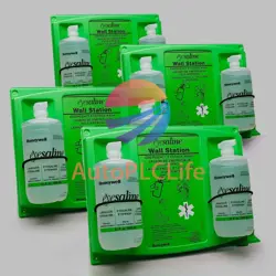 HONEYWELL (4 PACK) EYESALINE DOUBLE WALL STATION EYE/FACE WASH 2 - 32 OZ BOTTLES