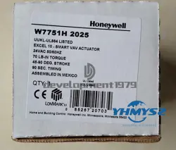 ONE NEW HONEYWELL SMART VAV ACTUATOR W7751H 2025 W7751H2025 #